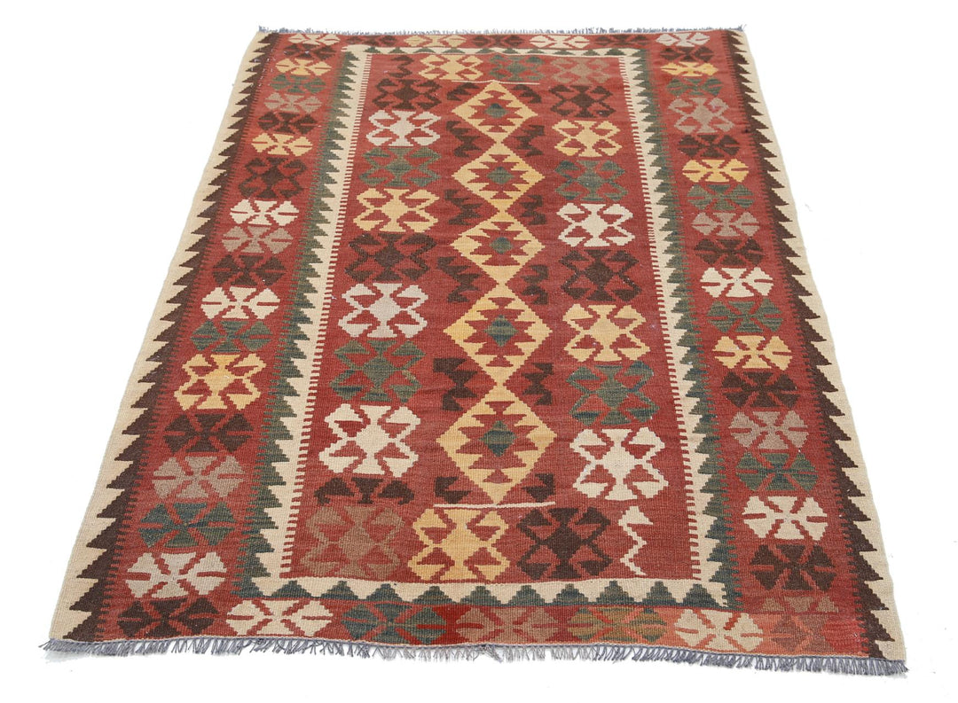 Kilim 3’ 8″ x 5’ 5″ - No. AV89887 - ALRUG Rug Store