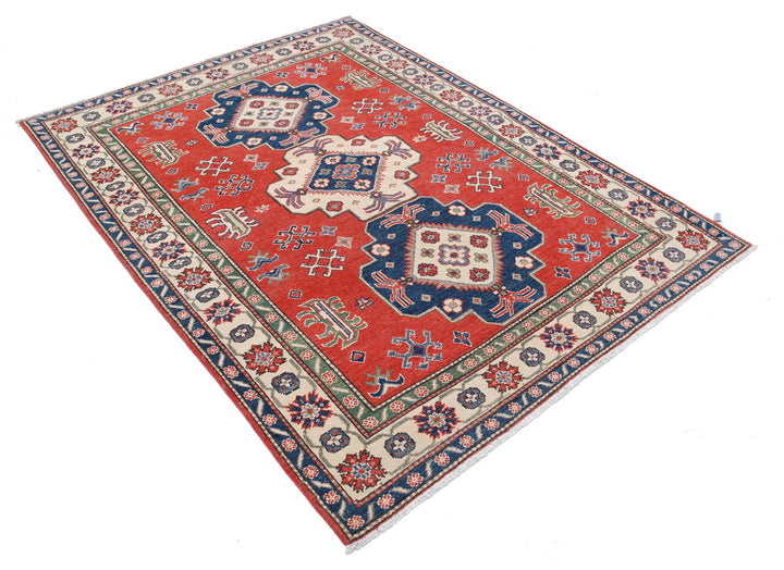 Kazak 4’ 11” x 6’ 6″ - No. AV69664 - ALRUG Rug Store