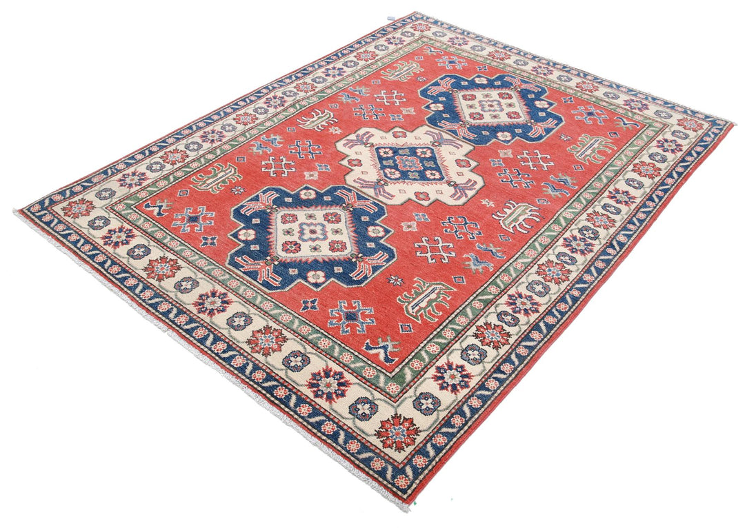 Kazak 4’ 11” x 6’ 6″ - No. AV69664 - ALRUG Rug Store
