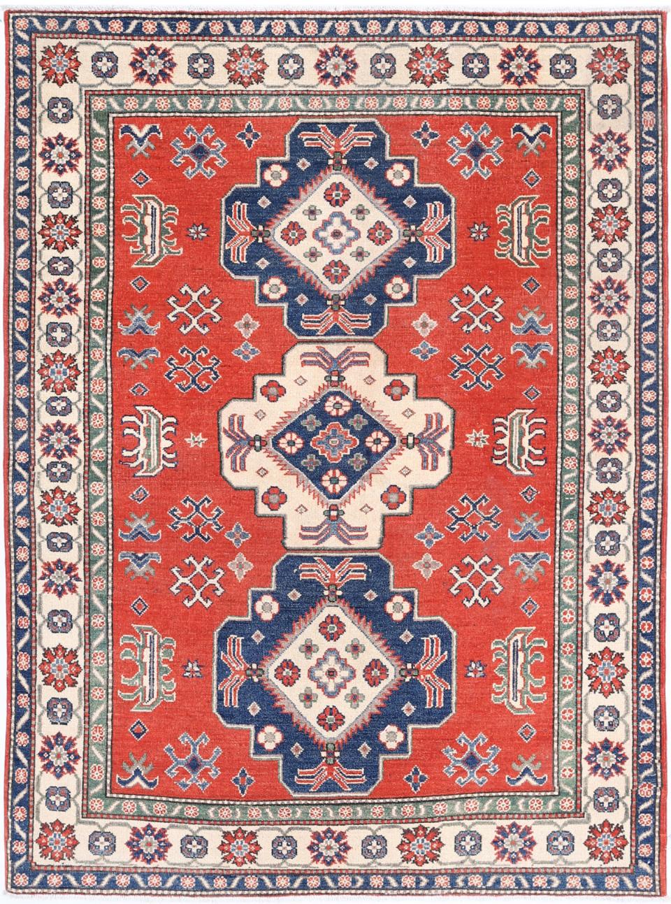 Kazak 4’ 11” x 6’ 6″ - No. AV69664 - ALRUG Rug Store