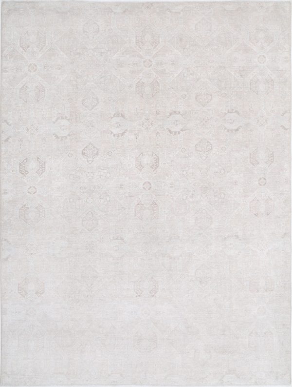 Brown Pakistani Oriental Rug 8'7" x 11'4" Hand-Knotted