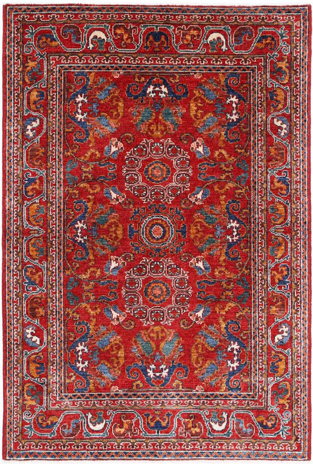 Humna 4’ 0″ x 5’ 11” - No. AV20982 - ALRUG Rug Store