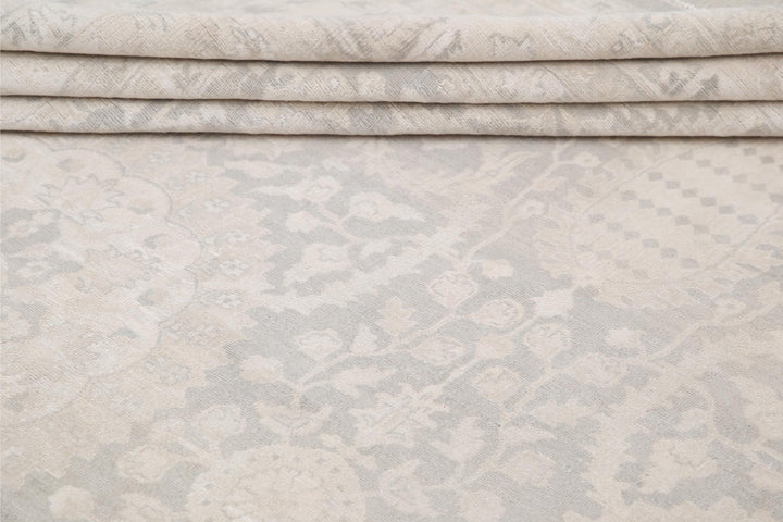 Brown Pakistani Ariana Rug 13'8" x 21'3" Hand-Knotted reverse