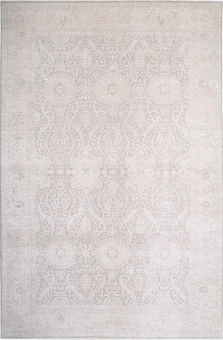 Brown Pakistani Ariana Rug 13'8" x 21'3" Hand-Knotted