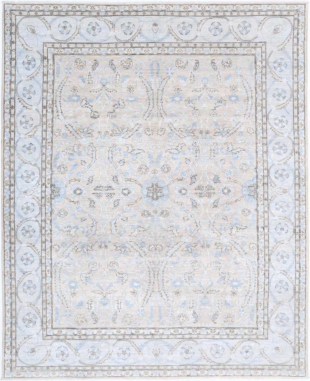 Rust Afghan Ariana Rug 8'0" x 9'10" Hand-Knotted