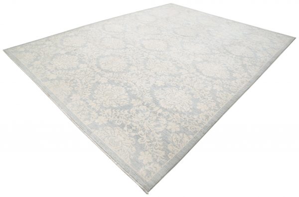 Grey Pakistani Oriental Rug 10' 2" x 13' 2" Hand-Knotted view