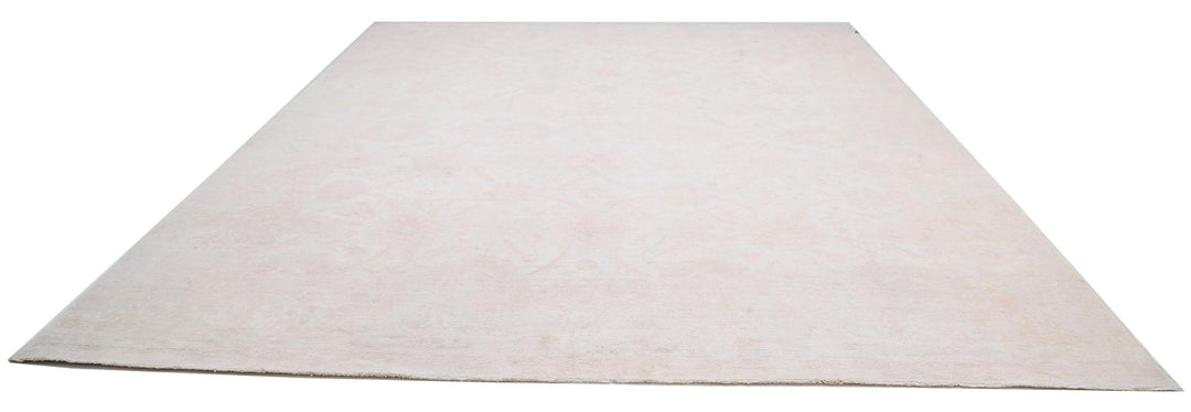 Ivory Afghan Serenity Rug 11'9" x 14'6" Hand-Knotted close-up