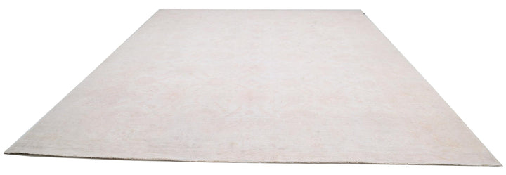 Ivory Afghan Serenity Rug 11'9" x 14'6" Hand-Knotted close-up