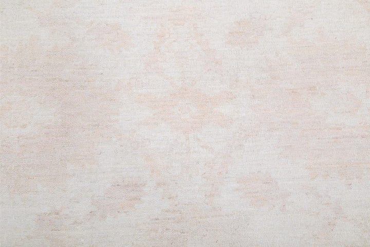 Ivory Afghan Serenity Rug 11'9" x 14'6" Hand-Knotted field