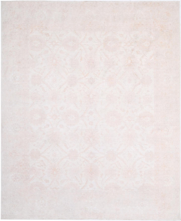 Ivory Afghan Serenity Rug 11'9" x 14'6" Hand-Knotted