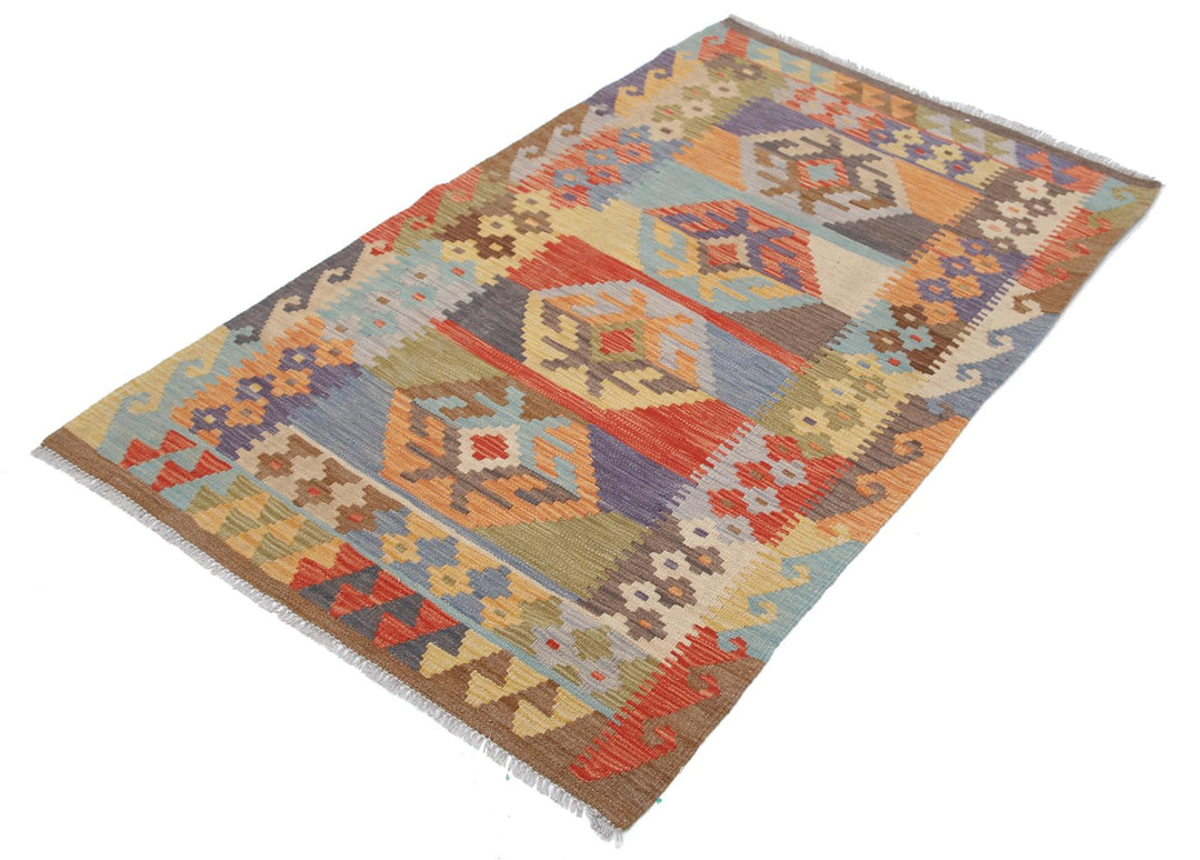 Kilim 3’ 1″ x 5’ 1″ - No. AV27890 - ALRUG Rug Store