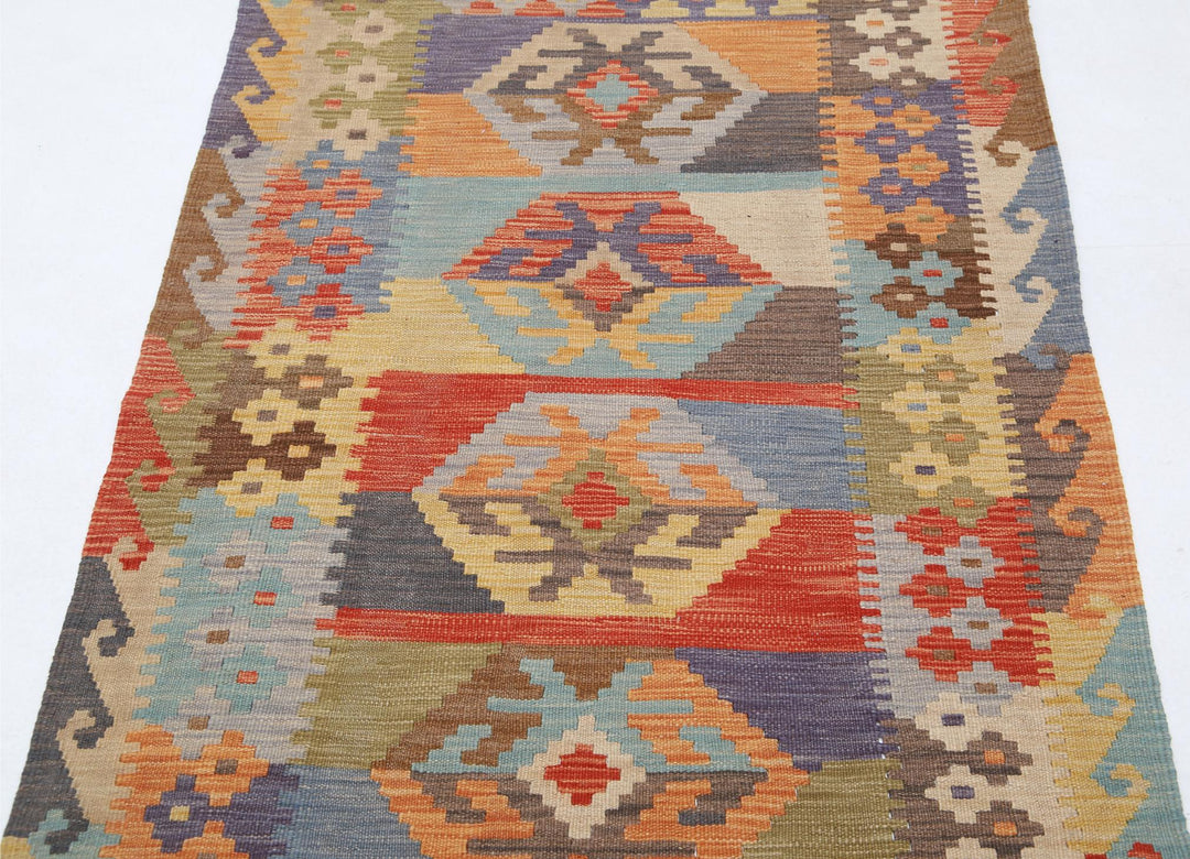 Kilim 3’ 1″ x 5’ 1″ - No. AV27890 - ALRUG Rug Store