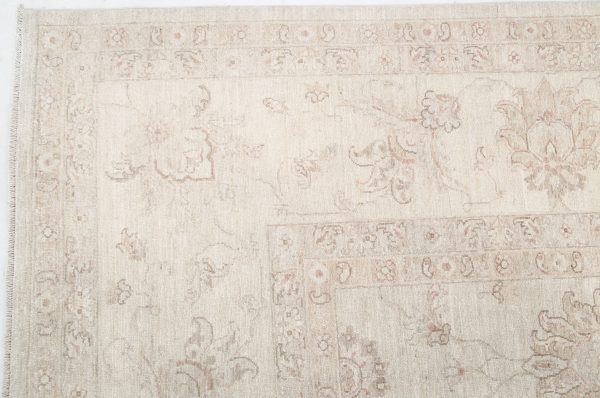 Ivory Serenity Rug 11'8" x 15'5" Hand-Knotted border