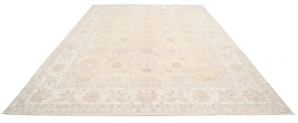 Gold Afghan Serenity Rug 9'6" x 13'6" Hand-Knotted view 14