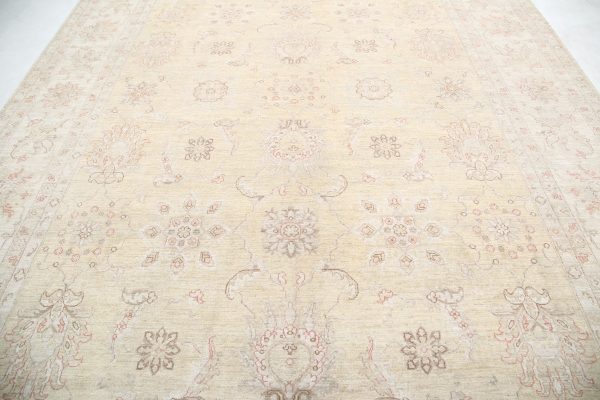 Gold Afghan Serenity Rug 9'6" x 13'6" Hand-Knotted view 15