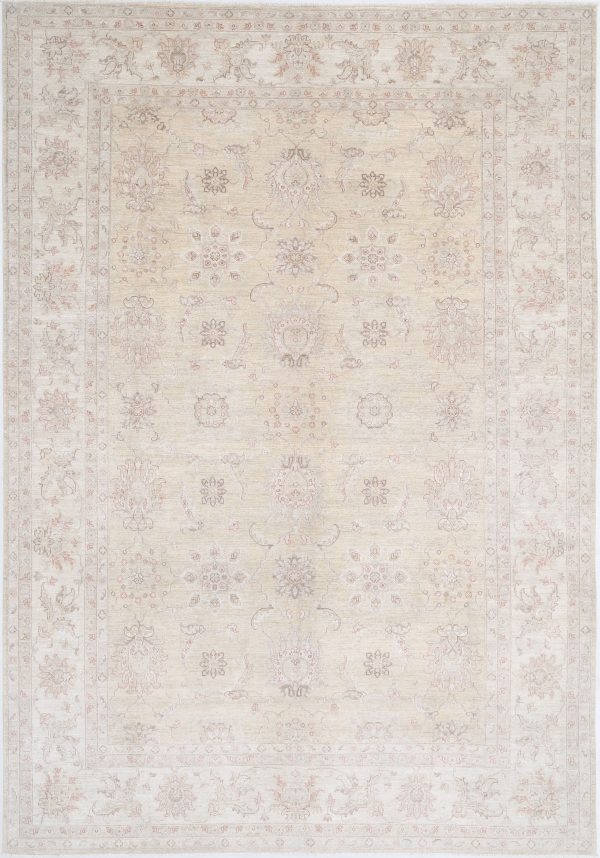 Gold Afghan Serenity Rug 9'6" x 13'6" Hand-Knotted view 11