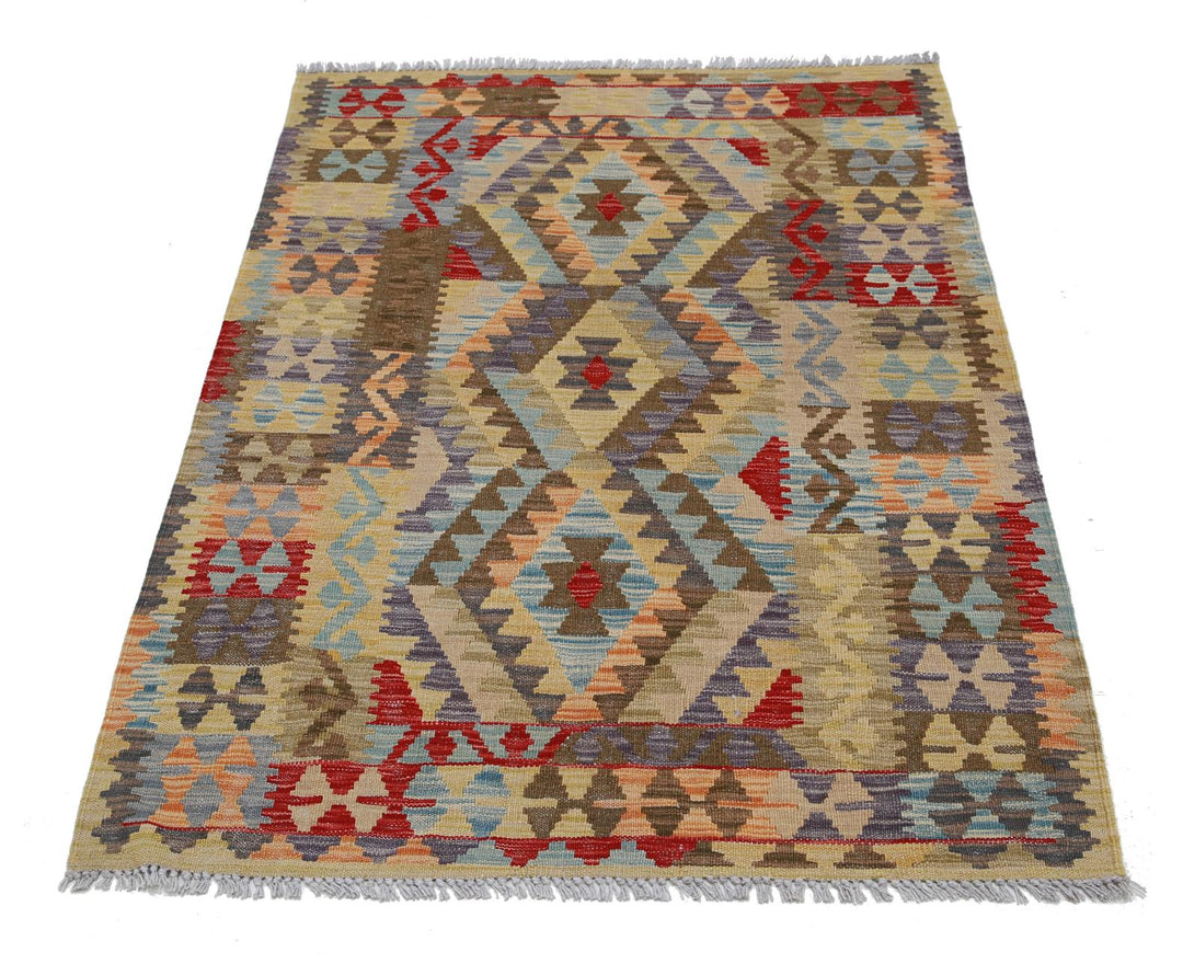 Kilim 3’ 4″ x 5’ 0″ - No. AV33668 - ALRUG Rug Store