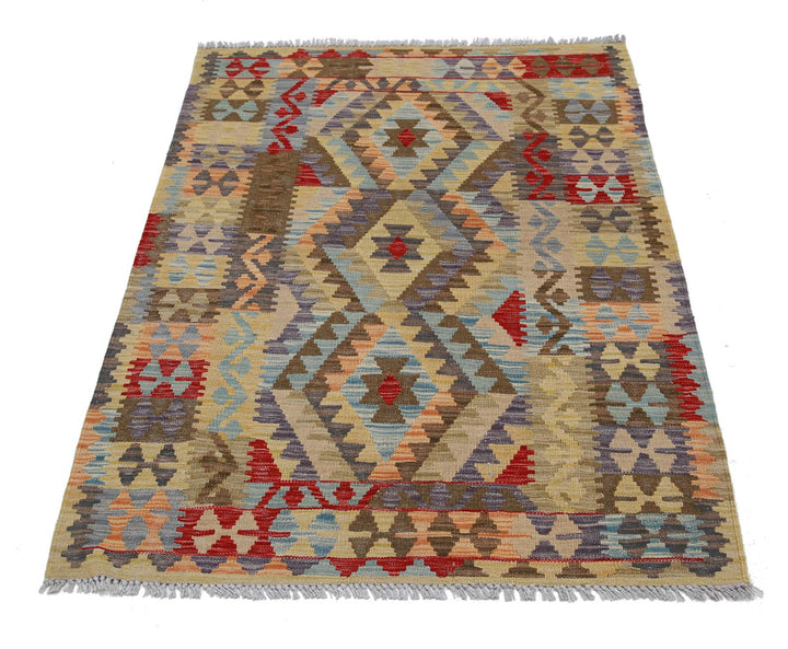 Kilim 3’ 4″ x 5’ 0″ - No. AV33668 - ALRUG Rug Store