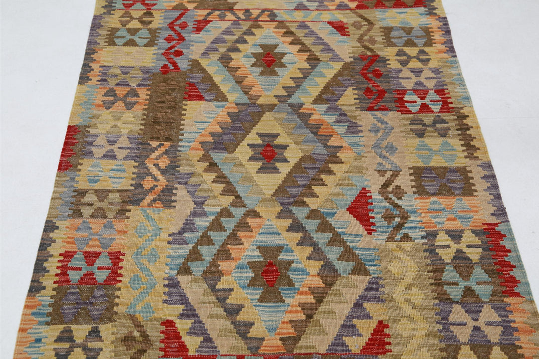 Kilim 3’ 4″ x 5’ 0″ - No. AV33668 - ALRUG Rug Store