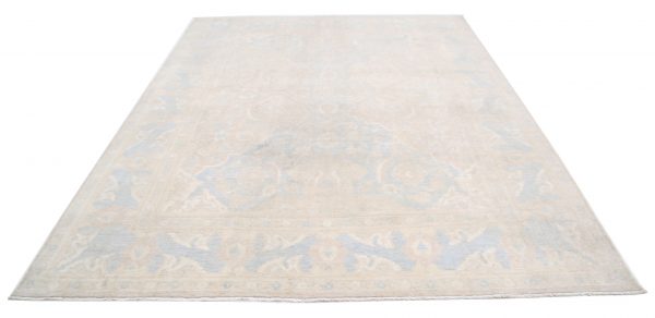 Brown Afghan Ariana Rug 7'11" x 10'0" Hand-Knotted close-up