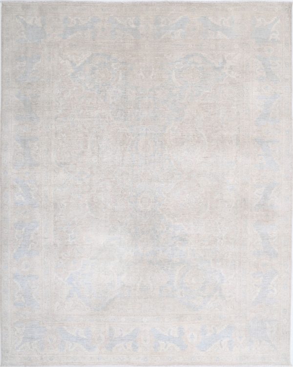 Brown Afghan Ariana Rug 7'11" x 10'0" Hand-Knotted
