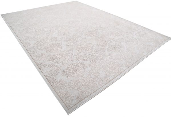 Brown Pakistani Oriental Rug 9'9" x 12'10" Hand-Knotted detail