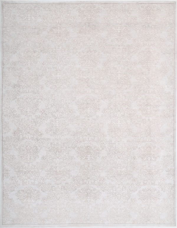 Brown Pakistani Oriental Rug 9'9" x 12'10" Hand-Knotted view 11