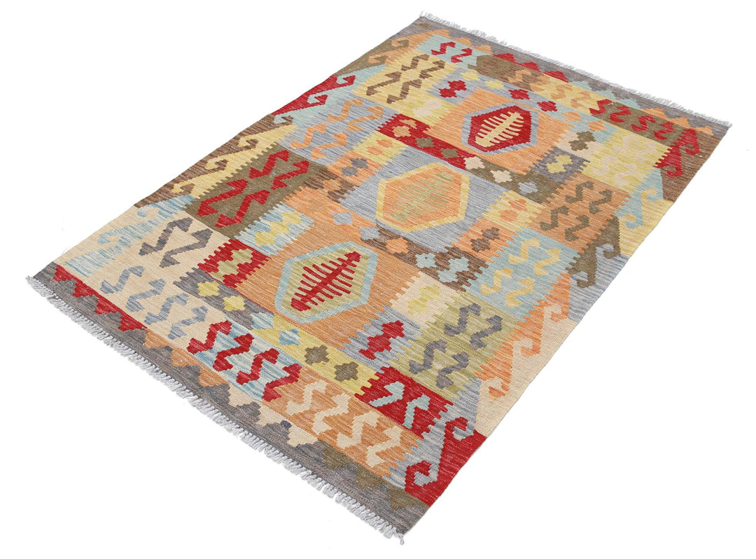 Kilim 3’ 4″ x 5’ 0″ - No. AV69340 - ALRUG Rug Store
