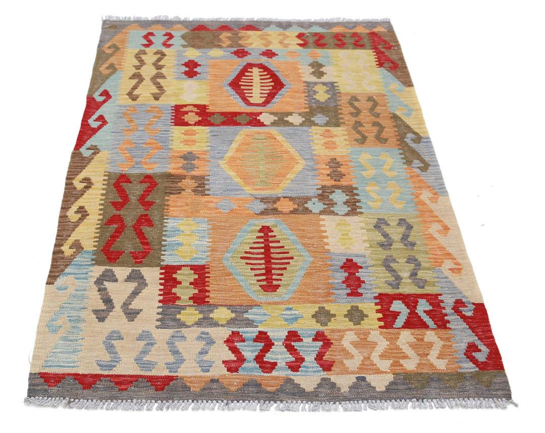 Kilim 3’ 4″ x 5’ 0″ - No. AV69340 - ALRUG Rug Store