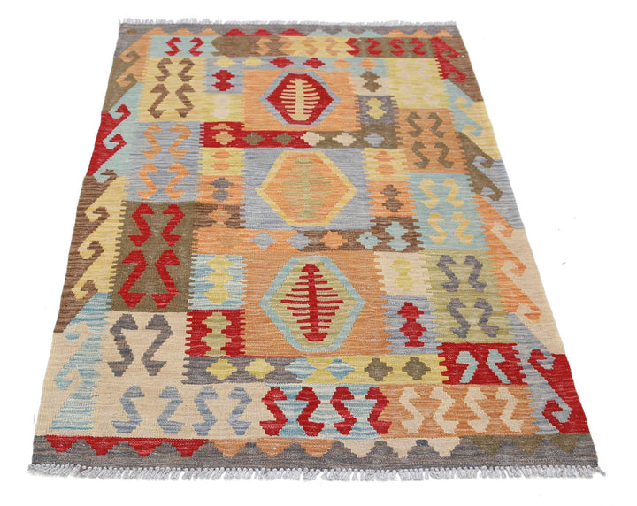 Kilim 3’ 4″ x 5’ 0″ - No. AV69340 - ALRUG Rug Store