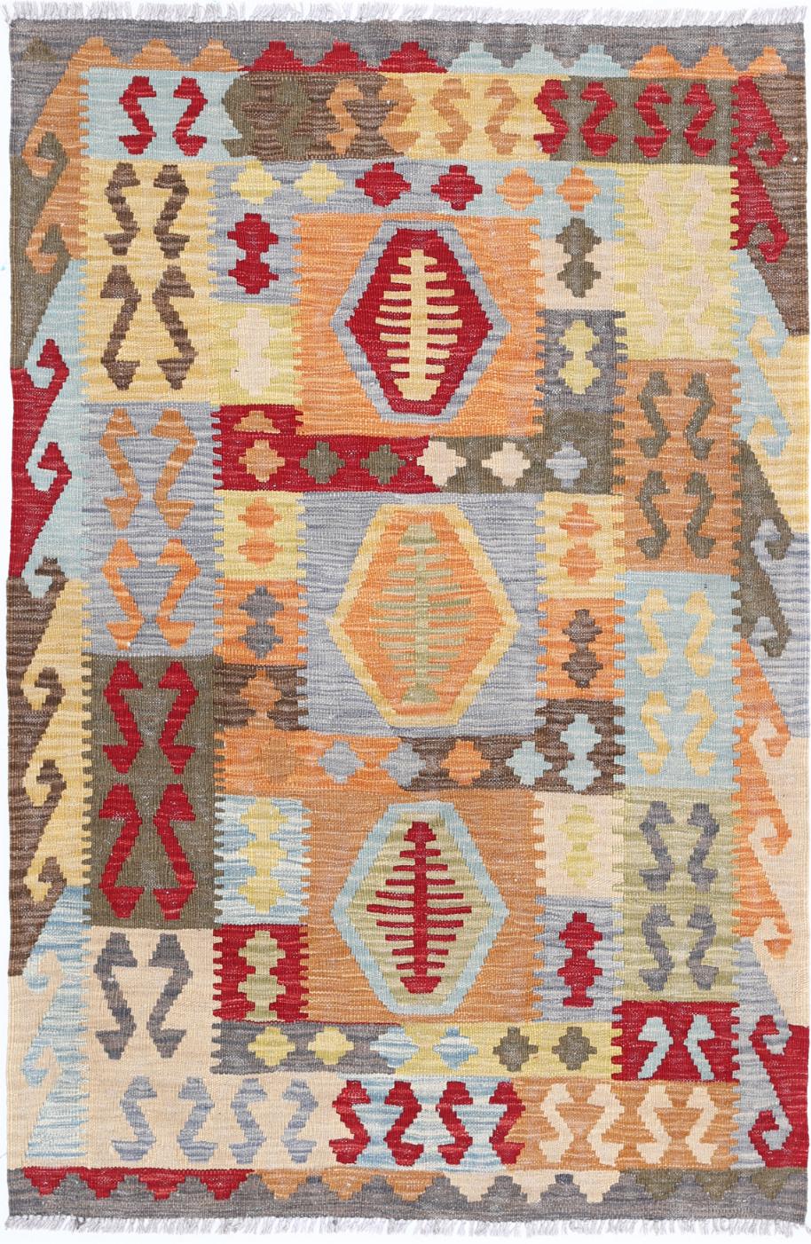 Kilim 3’ 4″ x 5’ 0″ - No. AV69340 - ALRUG Rug Store