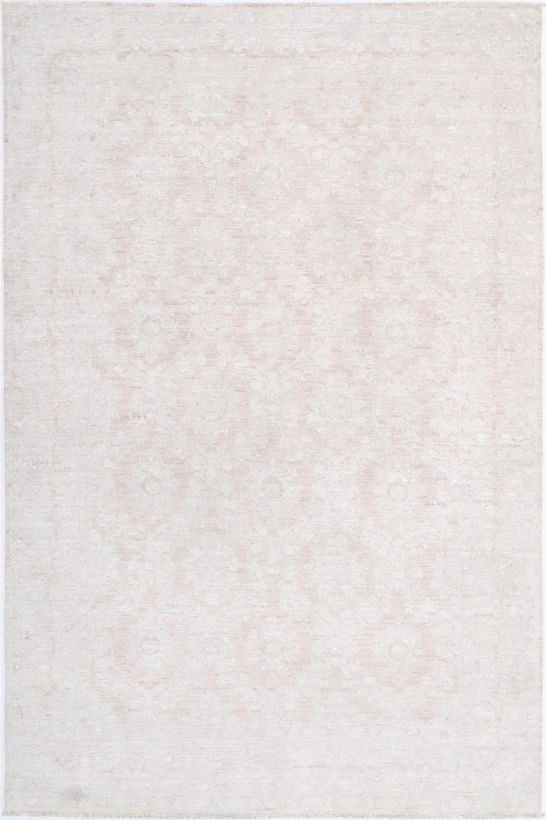 Rust Afghan Serenity Rug 5'10" x 8'10" Hand-Knotted
