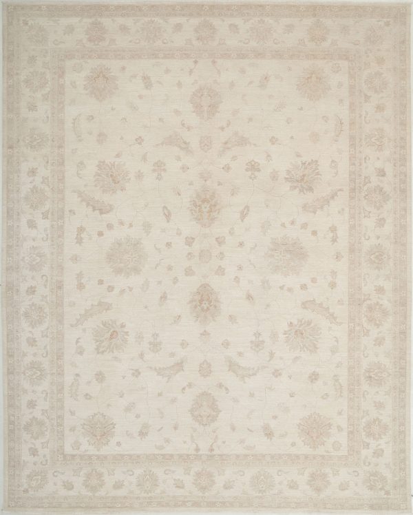 Ivory Serenity Rug 11' 4" x 14' 0" Hand-Knotted