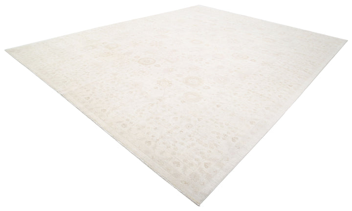 Ivory Afghan Serenity Rug 12'10" x 15'9" Hand-Knotted view