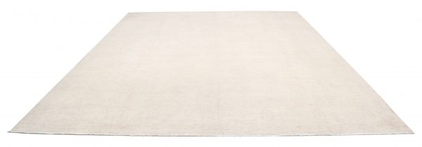 Ivory Afghan Serenity Rug 11'9" x 14'3" Hand-Knotted view 14