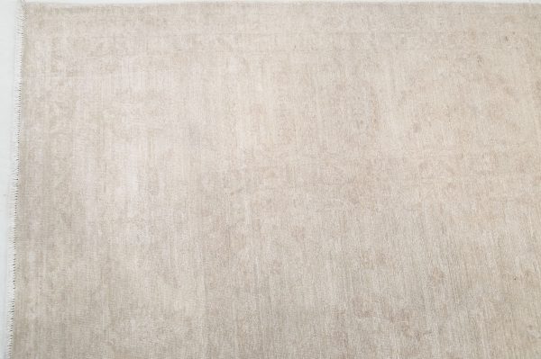 Ivory Afghan Serenity Rug 11'9" x 14'3" Hand-Knotted border