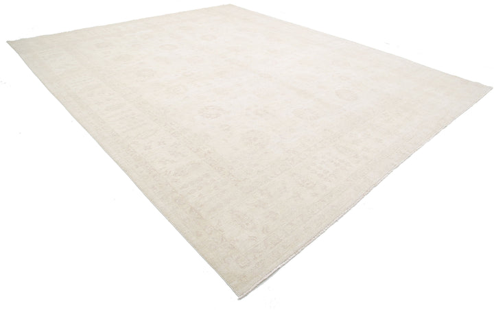 Ivory Afghan Serenity Rug 11'10" x 14'3" Hand-Knotted detail