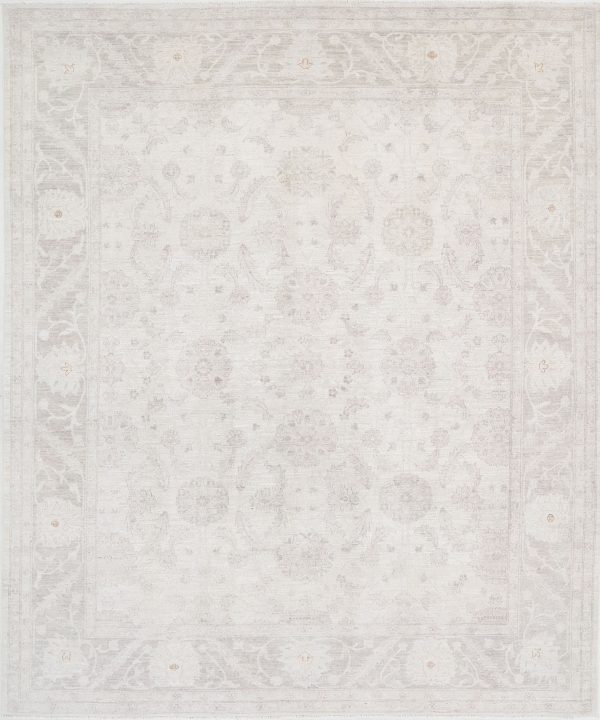 Ivory Serenity Rug 7' 11" x 9' 7" Hand-Knotted