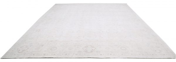 Ivory Serenity Rug 12' 0" x 14' 7" Hand-Knotted close-up