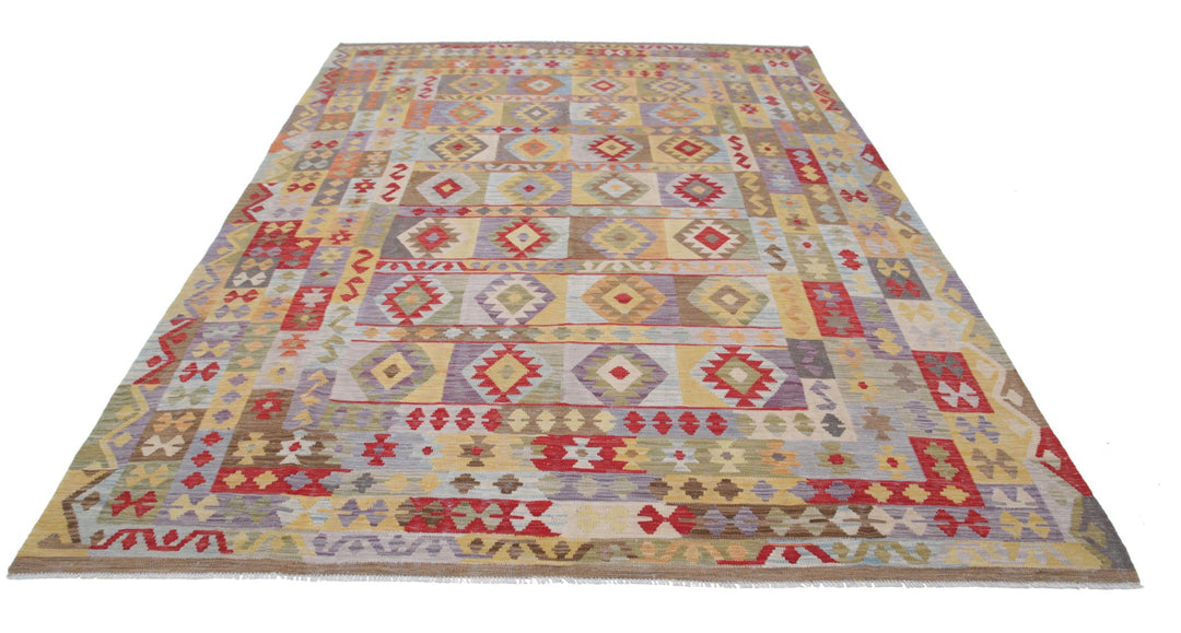 Kilim 7’ 9″ x 11’ 3″ - No. AV30617 - ALRUG Rug Store