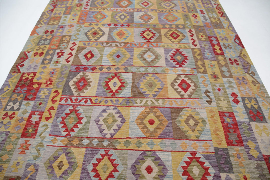 Kilim 7’ 9″ x 11’ 3″ - No. AV30617 - ALRUG Rug Store