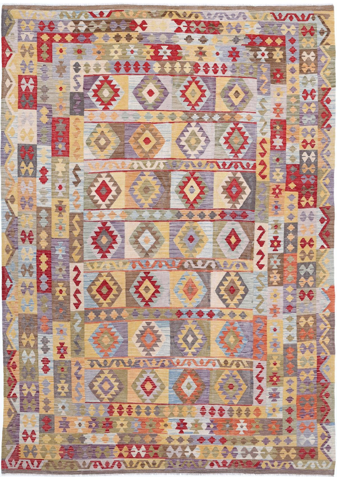 Kilim 7’ 9″ x 11’ 3″ - No. AV30617 - ALRUG Rug Store