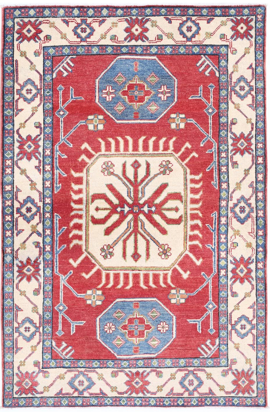 Kazak 3’ 4″ x 5’ 3″ - No. AV42447 - ALRUG Rug Store