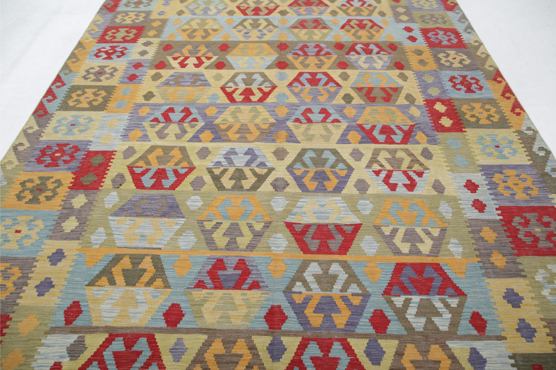 Kilim 8’ 1″ x 11’ 2″ - No. AV63391 - ALRUG Rug Store