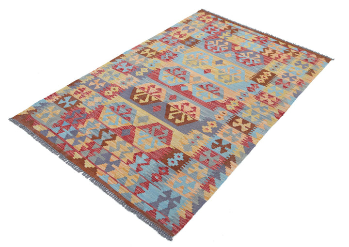 Kilim 3’ 8″ x 5’ 8″ - No. AV23753 - ALRUG Rug Store