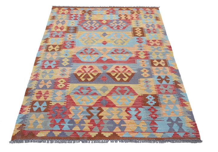 Kilim 3’ 8″ x 5’ 8″ - No. AV23753 - ALRUG Rug Store