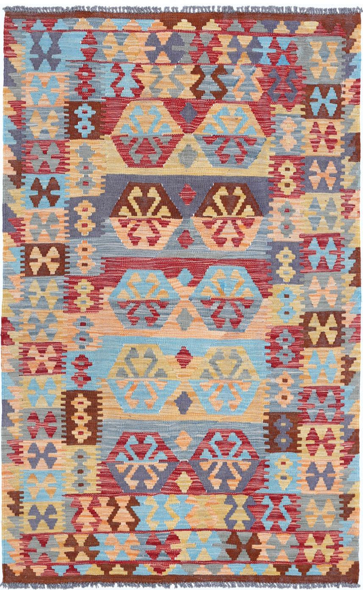 Kilim 3’ 8″ x 5’ 8″ - No. AV23753 - ALRUG Rug Store
