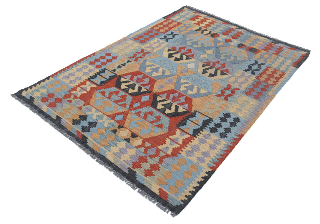 Kilim 4’ 1″ x 5’ 11” - No. AV13039 - ALRUG Rug Store