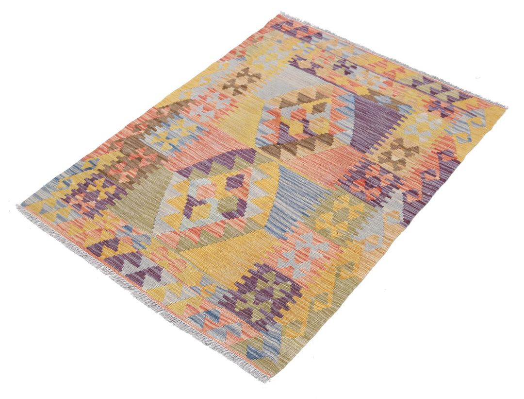 Kilim 2’ 8″ x 3’ 10” - No. AV80169 - ALRUG Rug Store
