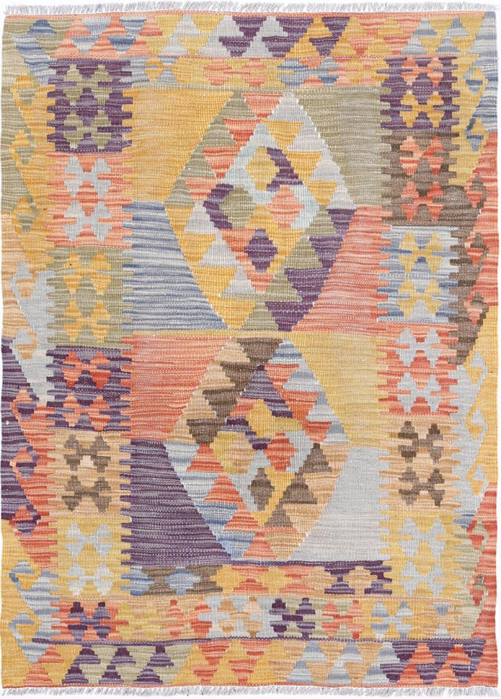 Kilim 2’ 8″ x 3’ 10” - No. AV80169 - ALRUG Rug Store